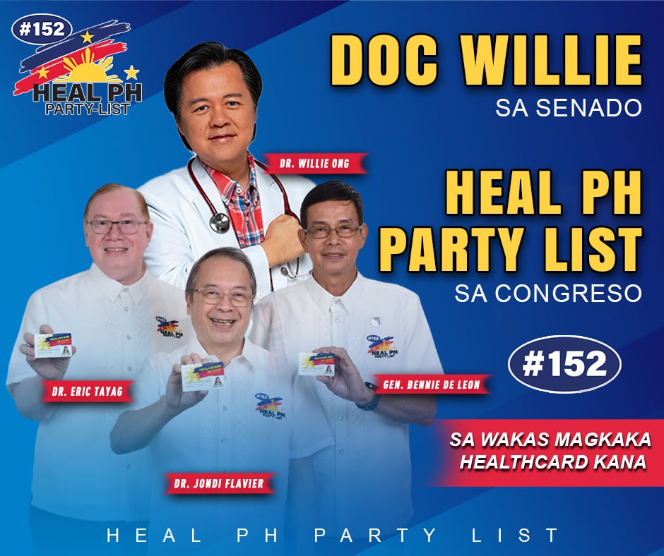 Heal PH, Willie Ong team up for 2025 mid-term elections